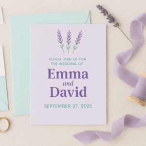 Invitación Floral Minimal