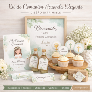 Kit de Comunión Acuarela