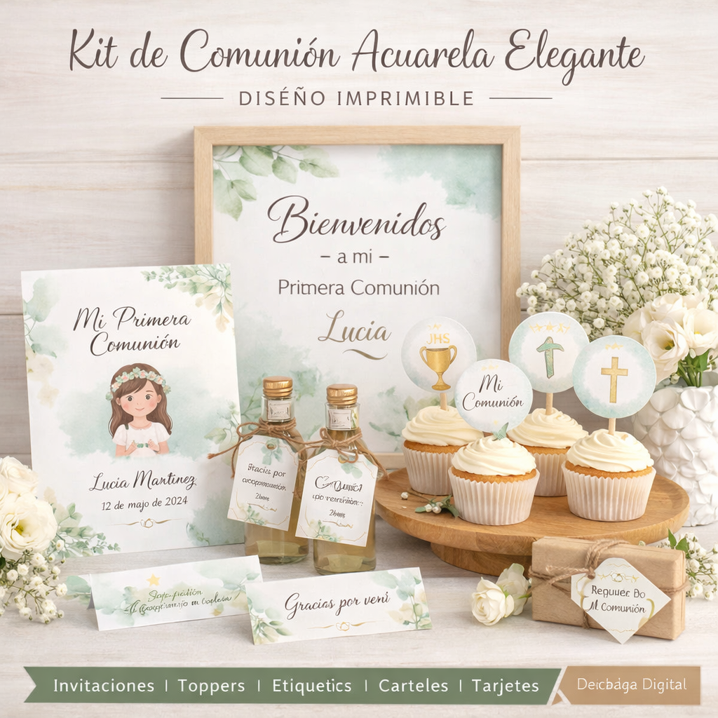 Kit de Comunión Acuarela