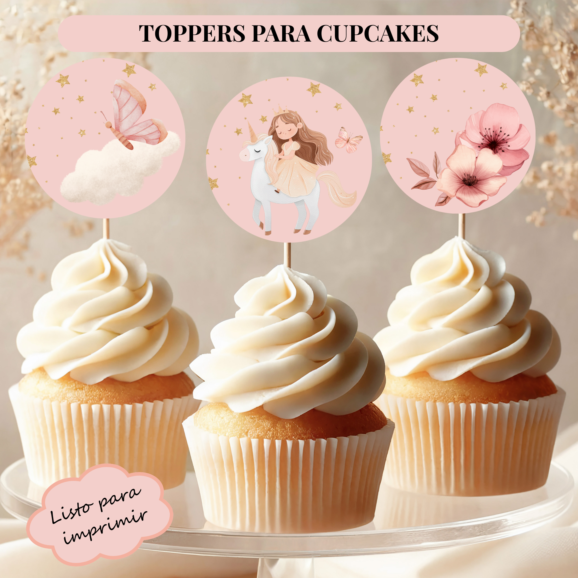 Topper niña Unicornio