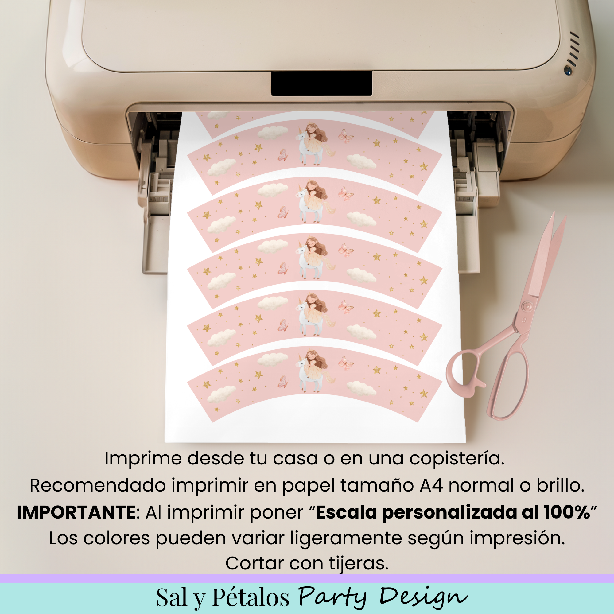 Wrapper niña Unicornio - Imagen 6